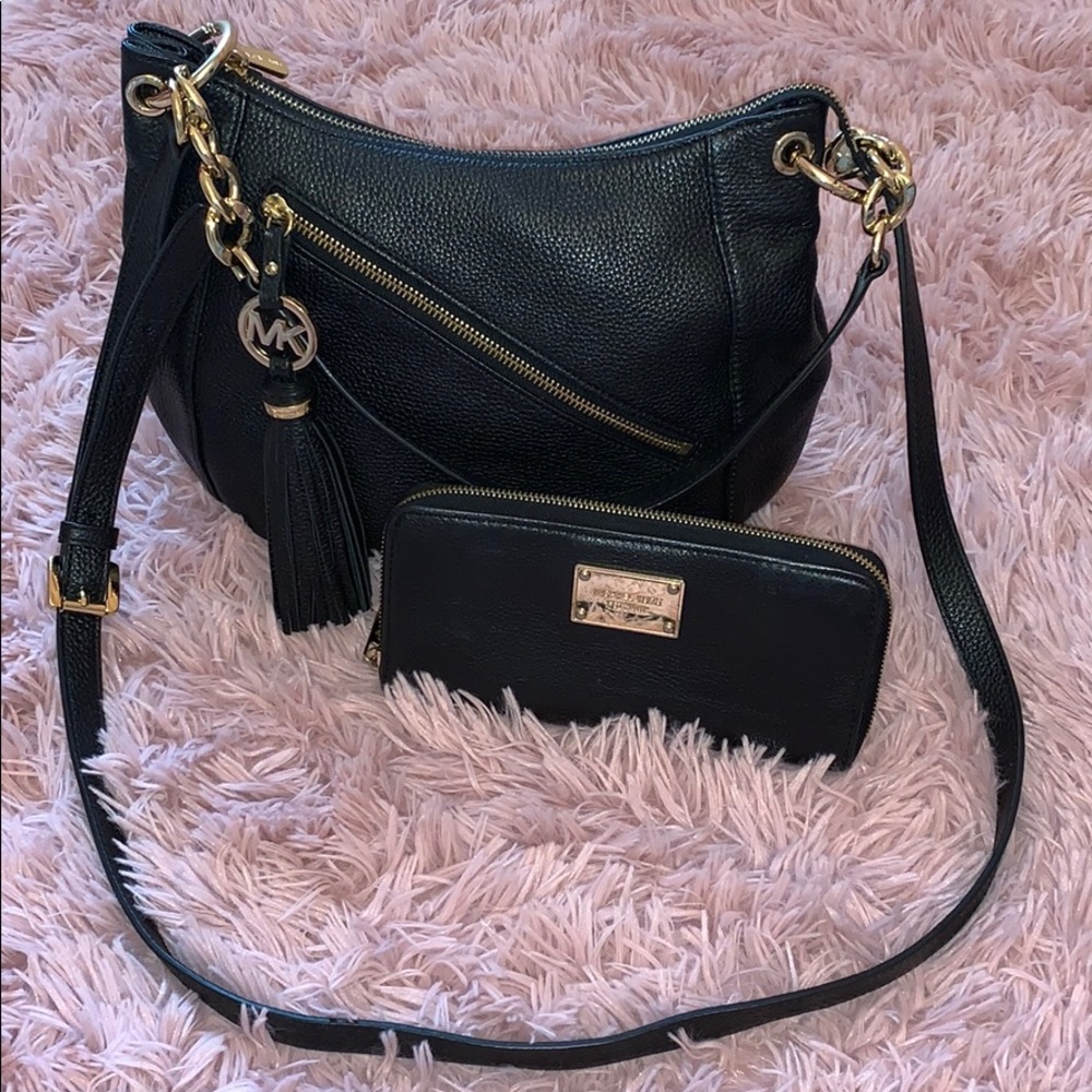 Michael Kors Charm Tassel Convertible Shoulder Bag
